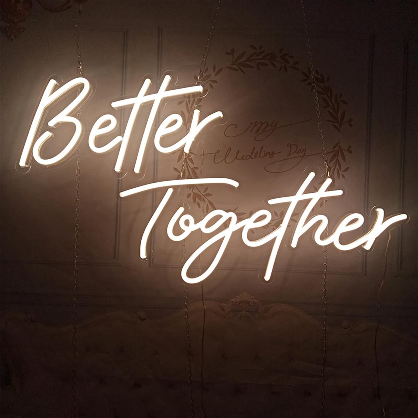 Amazon.co.jp: Better Together カスタマイズ可能な LED ネオンサイン